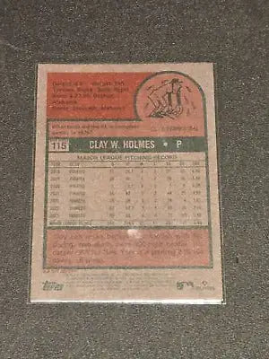 Clay Holmes baseball card from 2024 Topps Heritage with white border design