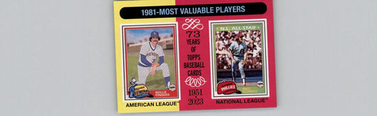 1981 Topps Heritage Baseball Cards Featuring Rollie Fingers and Mike Schmidt MVPs