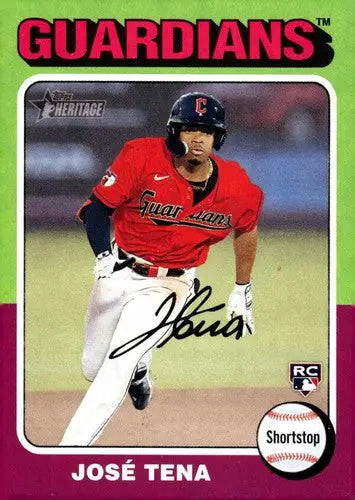 2024 Topps Heritage #227 Jose Tena NM-MT RC Rookie Guardians ID:70395 - Trading Cards