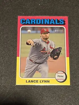 2024 Topps Heritage Lance Lynn baseball card featuring Lance Lynn in collectible design