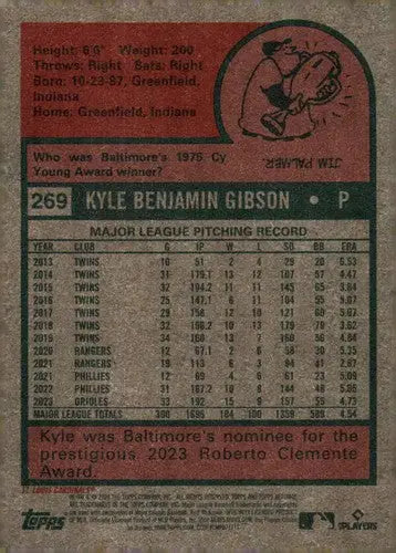 2024 Topps Heritage #269 Kyle Gibson NM-MT Cardinals ID:70403 - Trading Cards
