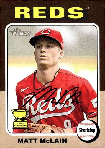 2024 Topps Heritage #279 Matt McLain NM-MT Reds ID:70407 - Trading Cards