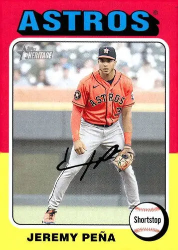 2024 Topps Heritage #305 Jeremy Pena NM-MT Astros ID:70417 - Trading Cards
