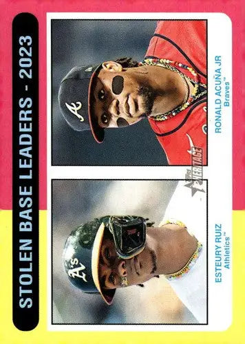 2024 Topps Heritage #309 Esteury Ruiz/Ronald Acuna Jr NM-MT ID:70418 - Trading Cards