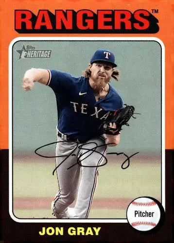 2024 Topps Heritage #335 Jon Gray NM-MT Rangers ID:70426 - Trading Cards