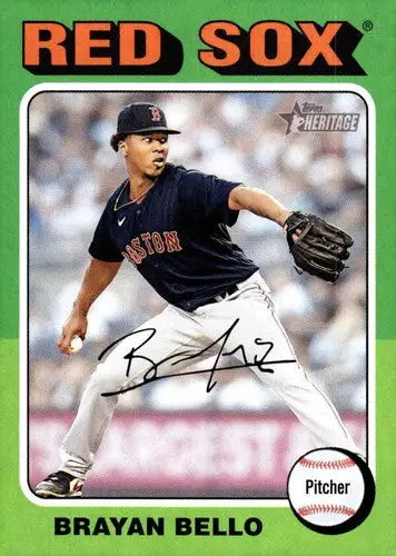 2024 Topps Heritage #342 Brayan Bello NM-MT Red Sox ID:70428 - Trading Cards