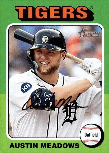2024 Topps Heritage #350 Austin Meadows NM-MT Tigers ID:70433 - Trading Cards