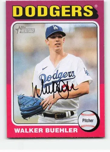 2024 Topps Heritage #363 Walker Buehler NM-MT Dodgers ID:70438 - Trading Cards