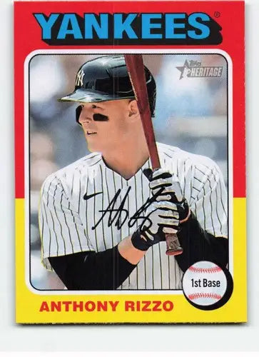 2024 Topps Heritage #367 Anthony Rizzo NM-MT Yankees ID:70439 - Trading Cards