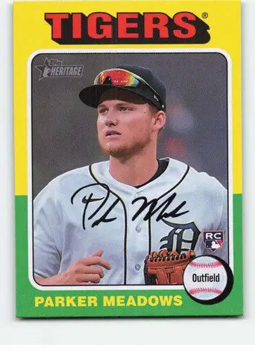 2024 Topps Heritage #370 Parker Meadows NM-MT RC Rookie Tigers ID:70441 - Trading Cards