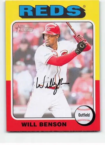 2024 Topps Heritage #375 Will Benson NM-MT Reds ID:70442 - Trading Cards