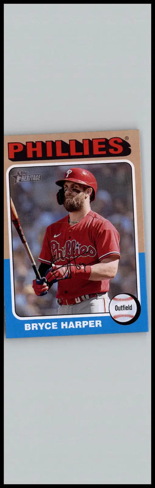2024 Topps Heritage Bryce Harper Philadelphia Phillies baseball card display