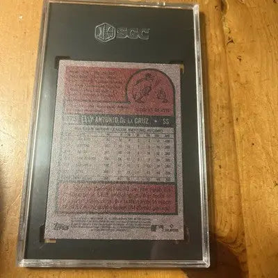 Encased 2024 Topps Heritage Elly De La Cruz rookie card Gem Mint Rookie Card