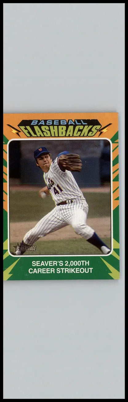 Tom Seaver baseball card from 2024 Topps Heritage Baseball Flashbacks series