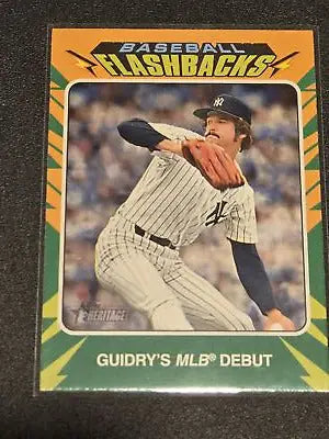 Baseball card of Ron Guidry from Topps Heritage 2024 series featuring Ron Guidry baseball