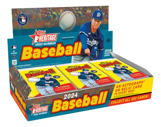 2024 Topps Heritage High Number Baseball Hobby Box with exclusive box loader feature