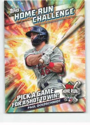 2024 Topps Home Run Challenge Paul Goldschmidt NM-MT Card with original gloss finish