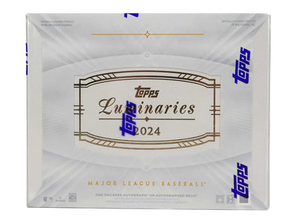 2024 Topps Luminaries Baseball Hobby Box featuring home run kings and rare cards