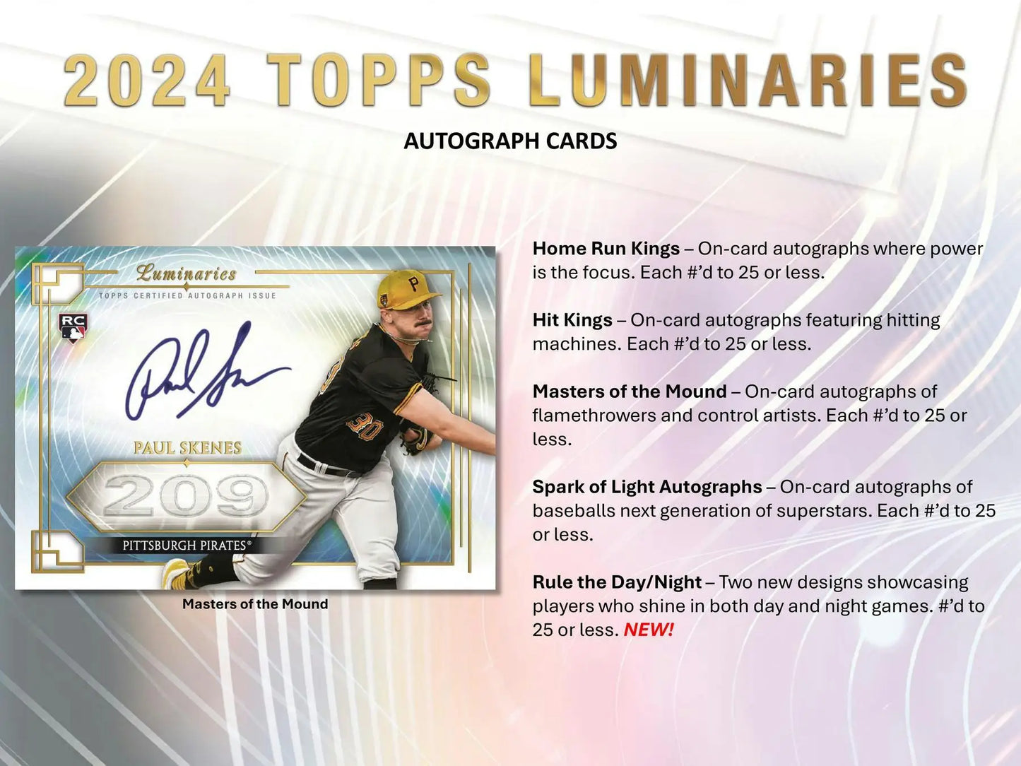 2024 Topps Luminaries Baseball Card featuring Home Run Kings from the Hobby Box