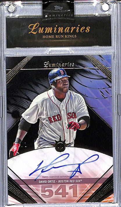 Autographed David Ortiz baseball card from 2024 Topps Luminaries Home Run Kings series