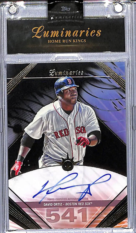 Autographed David Ortiz baseball card from 2024 Topps Luminaries Home Run Kings series