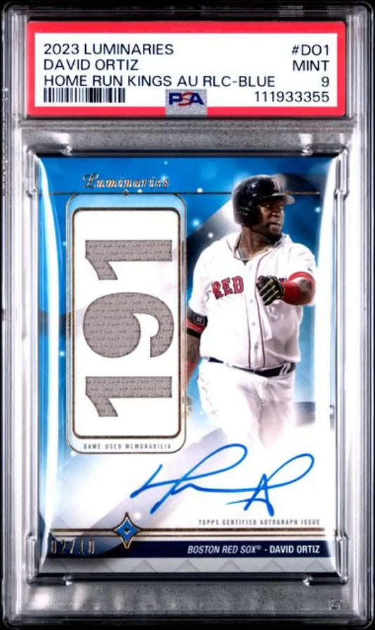 Graded David Ortiz Boston Red Sox baseball card from 2024 Topps Luminaries series