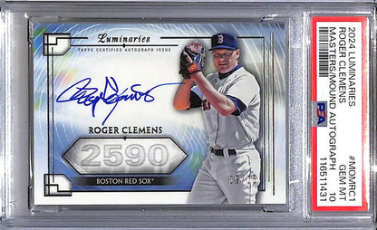 2024 Topps Luminaries Masters of the Mound #MOM-RC1 Roger Clemens PSA 10 GEM MINT Auto 9/15 Boston Red Sox - Baseball
