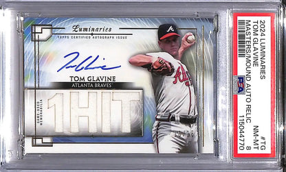 2024 Topps Luminaries Tom Glavine auto relic baseball card Atlanta Braves collectible