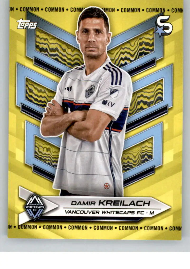 2024 Topps MLS Superstars Common Yellow #13 Damir Kreilach NM-MT Vancouver Whitecaps FC Soccer Card
