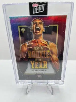 Victor Wembanyama Rookie of the Year basketball card from 2024 Topps Now collection