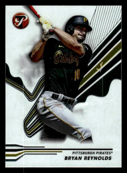 Baseball trading card of Bryan Reynolds from Topps Pristine Pittsburgh Pirates 2024