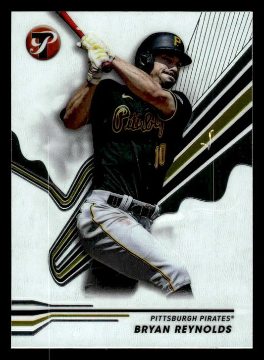 Baseball trading card of Bryan Reynolds from Topps Pristine Pittsburgh Pirates 2024