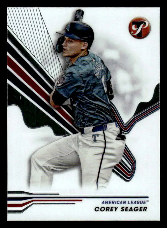 Baseball trading card of Corey Seager from Topps Pristine 2024 Texas Rangers All-Star Game
