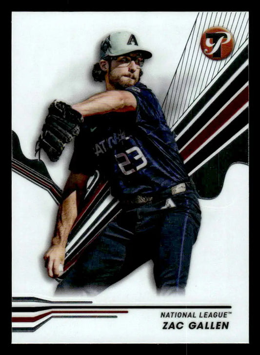 Baseball trading card of Zac Gallen from 2024 Topps Pristine All-Star Game collection