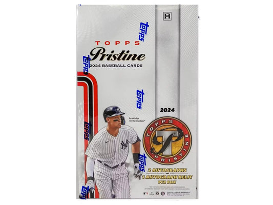 2024 Topps Pristine Baseball Hobby Box with autograph relic and gold refractor cards