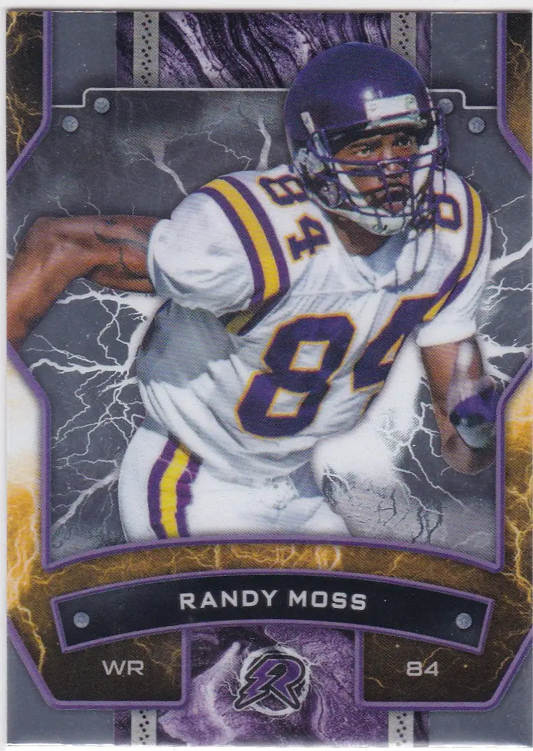 2024 Topps Resurgence Randy Moss football card featuring Minnesota Vikings memorabilia