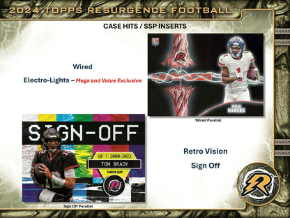 2024 Topps Resurgence Football 8-Pack Value SE Blaster Box