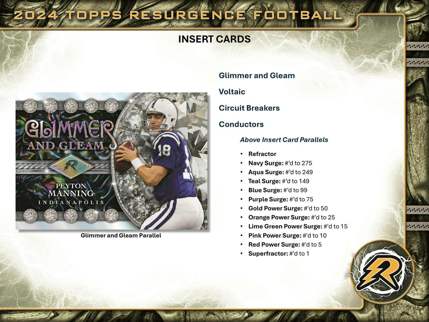 2024 Topps Resurgence Football 8-Pack Value SE Blaster Box