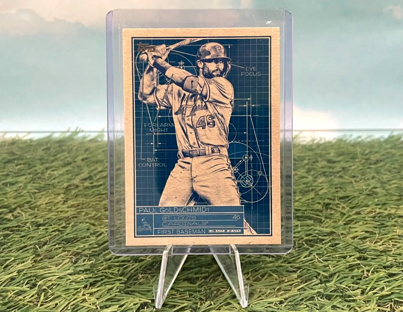 Paul Goldschmidt Superstar Blueprint card from 2024 Topps Series 1, card number SB-20