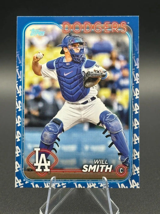 2024 Topps Series 2 #622 Will Smith Team Logo Parallel baseball card Los Angeles Dodgers royal blue