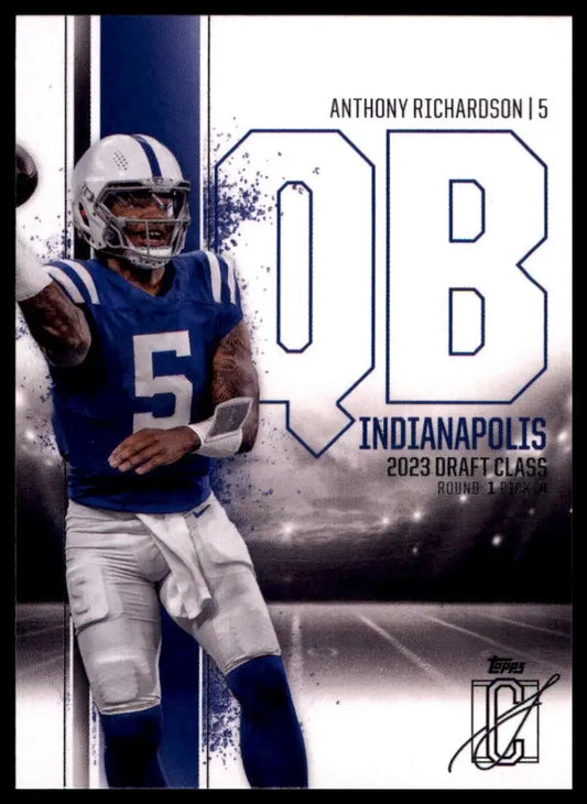 2024 Topps Signature Class Anthony Richardson #22 Indianapolis Colts Football - Football Card