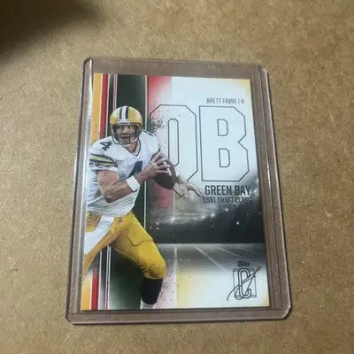 Brett Favre football card from 2024 Topps Signature Class Series featuring Packers parallel