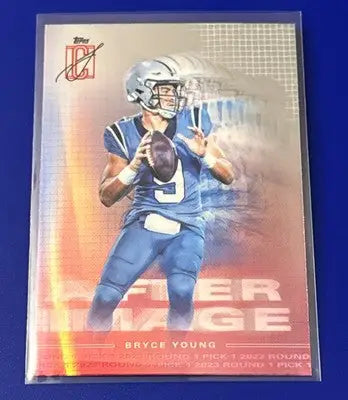 Bryce Young Topps Signature Class football card with After Image design for 2024 Topps Signature