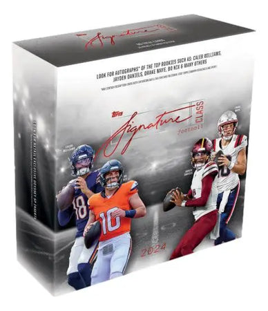2024 Topps Signature Class Football Mega Box showcasing Signature Class cards