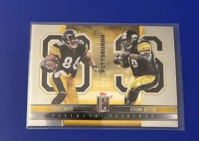 2024 Topps Signature Class Paramount Pairings football card of Hines Ward and Jerome Bettis