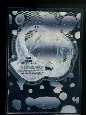Holographic Trading Card of Brock Bowers from 2024 Topps Signature Fluid Collection