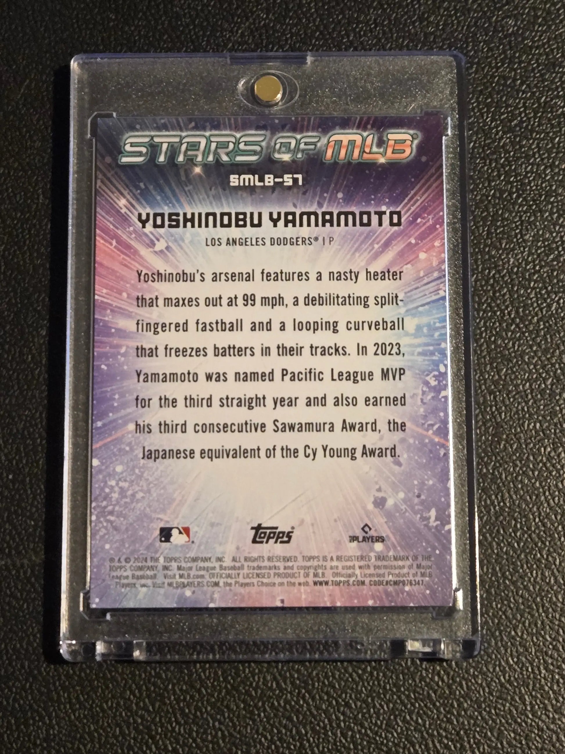 2024 Topps #SMLB-57 Yoshinobu Yamamoto Stars of MLB - Trading Card