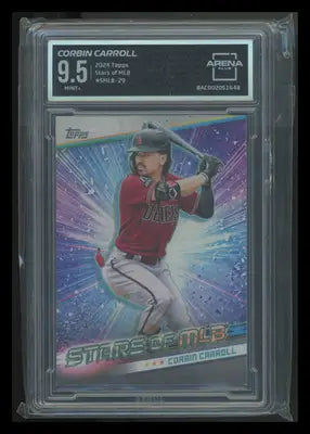 Graded MLB Corbin Carroll baseball card from Topps Stars of MLB Corbin, Arena Club 9.5