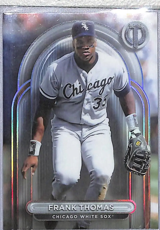 Frank Thomas trading card from 2024 Topps Tribute series featuring Chicago White Sox