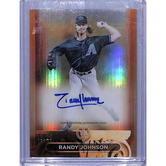 2024 Topps Tribute Pillars Of The Game #PTGA-RJ Randy Johnson NM-MT Auto 13/25 Arizona Diamondbacks Baseball Card